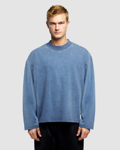 APRÈS LONG SLEEVE T-SHIRT - WASHED NAVY