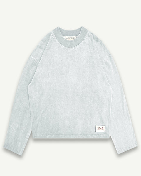 APRÈS LONG SLEEVE T-SHIRT - POWDER GREY