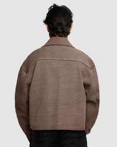 DRILL JACKET - WASHED BROWN