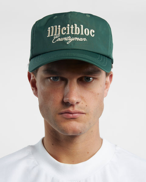 COUNTRYMAN NYLON CAP - RACING GREEN