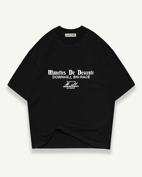 DESCENTE T-SHIRT - BLACK