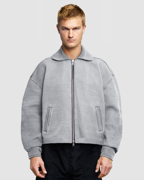 DRILL JACKET - POWDER GREY