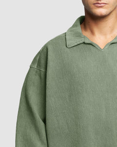 DRILL TOP - WASHED OLIVE