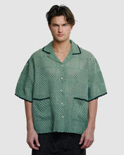 Load image into Gallery viewer, KNITTED CROCHET SHIRT - GREEN
