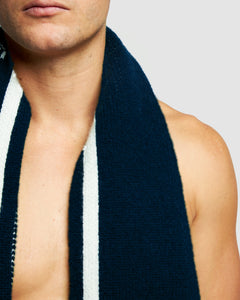 LAMBSWOOL SCARF - NAVY