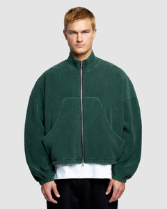 OTTOMAN TRACK JACKET - WASHED GREEN