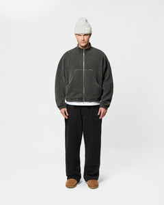 OTTOMAN TRACK JACKET - WASHED BLACK