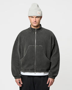 OTTOMAN TRACK JACKET - WASHED BLACK