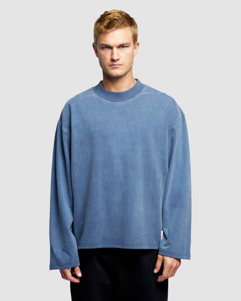 APRÈS LONG SLEEVE T-SHIRT - WASHED NAVY