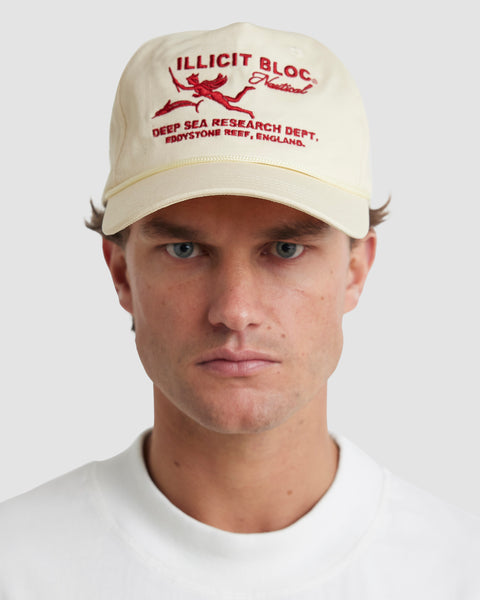 NAUTICAL RESEARCH CAP - SAND/RED