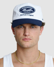 Load image into Gallery viewer, COMPANY STAMP CAP - WHITE/NAVY
