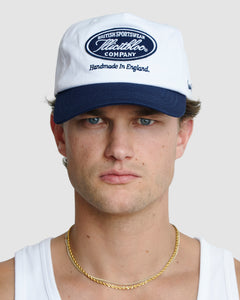 COMPANY STAMP CAP - WHITE/NAVY