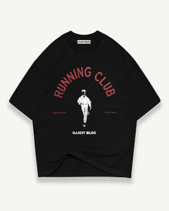 RUNNING CLUB T-SHIRT - BLACK