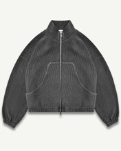 Load image into Gallery viewer, OTTOMAN TRACK JACKET - WASHED BLACK
