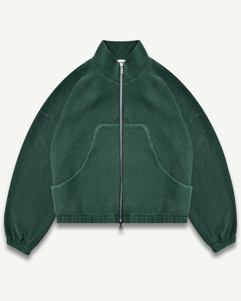 OTTOMAN TRACK JACKET - WASHED GREEN