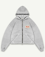 Load image into Gallery viewer, PATCHWORK ZIP HOODIE - POWDER GREY
