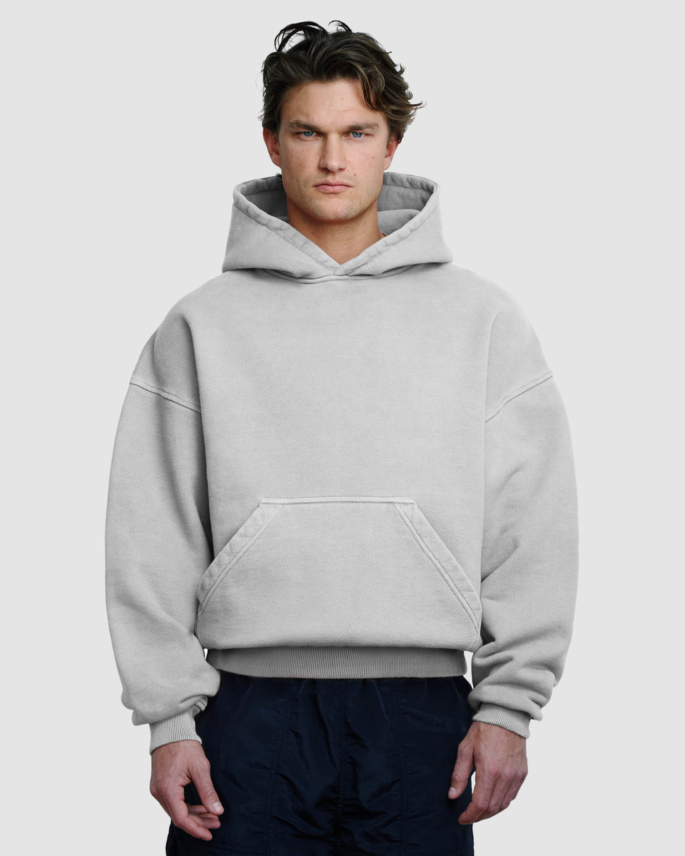 BLANK HOODIE - POWDER GREY – ILLICIT BLOC