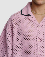 Load image into Gallery viewer, KNITTED CROCHET SHIRT - PINK
