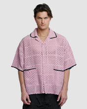Load image into Gallery viewer, KNITTED CROCHET SHIRT - PINK
