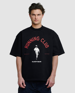 RUNNING CLUB T-SHIRT - BLACK