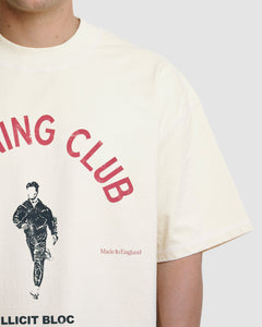 RUNNING CLUB T-SHIRT - OYSTER